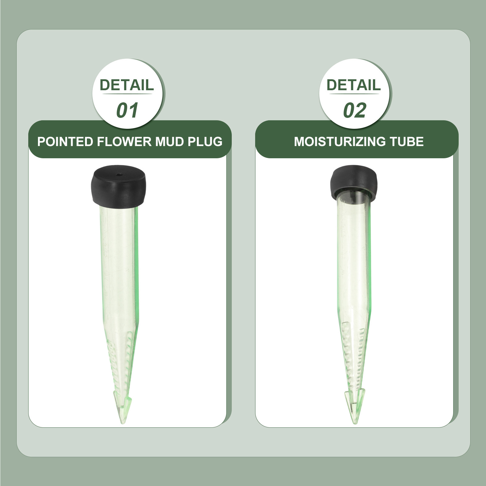 The Florist Supply - 50 Tubos Florales Transparentes de Plástico