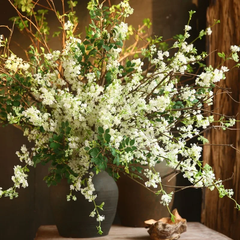 Baby Breath Dried - Flores artificiales de Sauce de nieve,