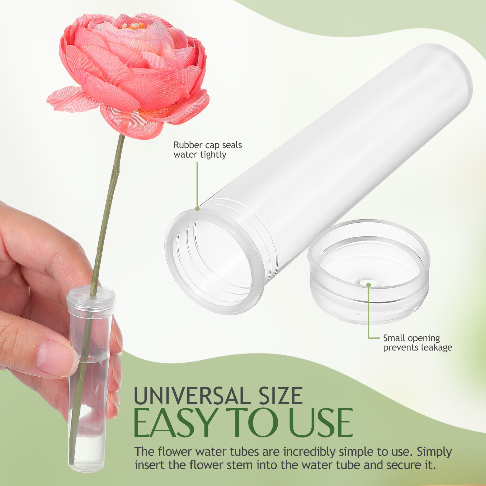 100 Tubos de Agua para Flores, - The Florist Supply reseña y precio