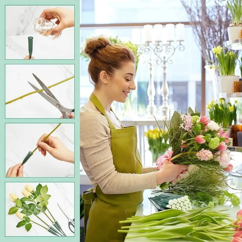 60 tubos florales con tapas de - The Florist Supply reseña y precio