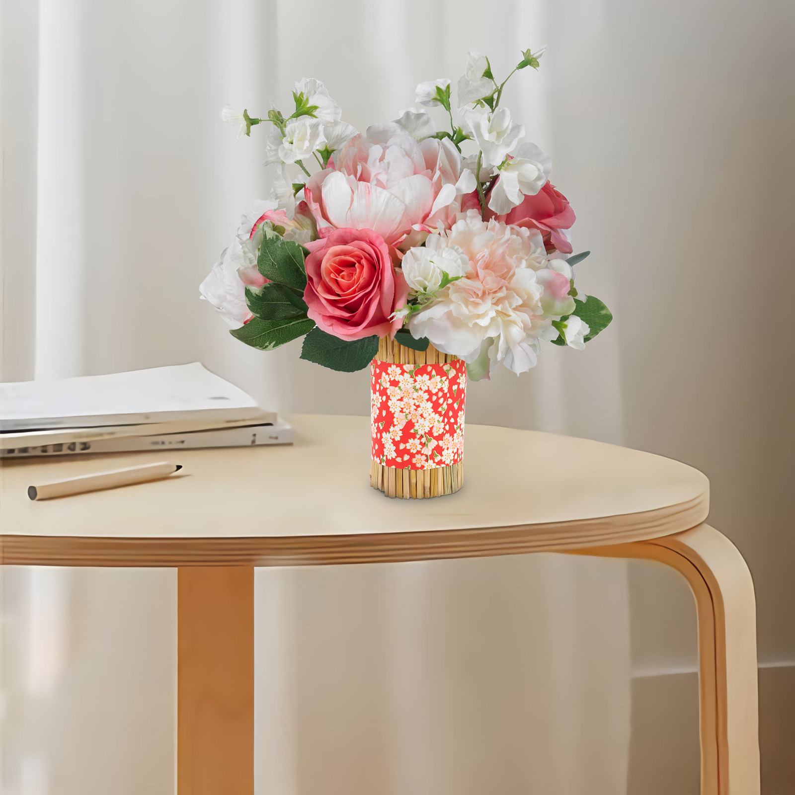Jarrón Decorativo de Paja para - The Florist Supply reseña y precio